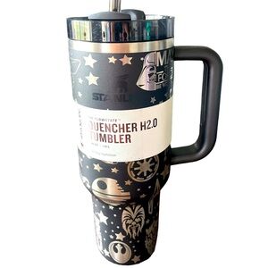 40 oz black 2.0 Stanley engraved with Star Wars theme!